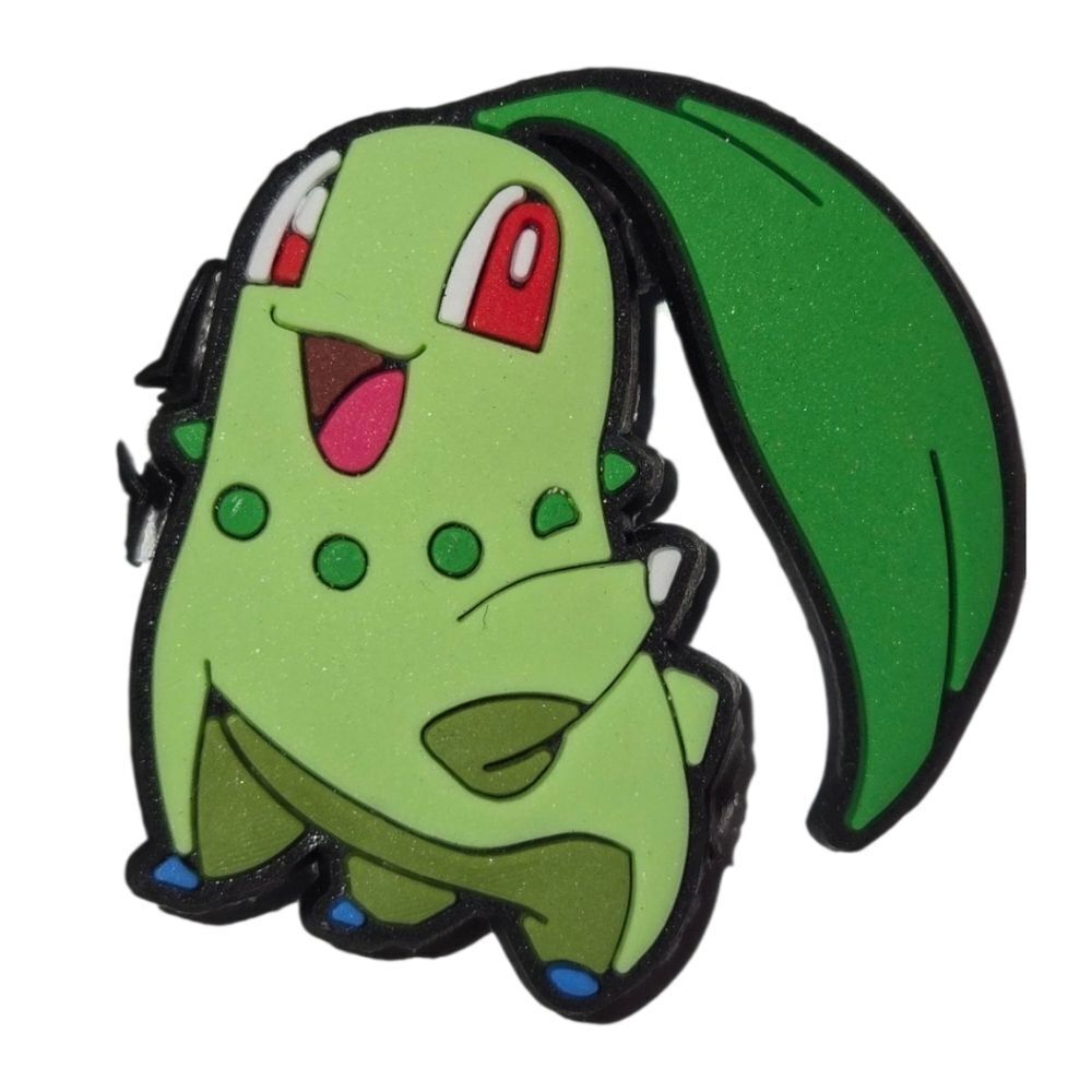 Pokemon Chikorita Green Croc Charm Jibbitz Style Shoe Charms Accessory 6/$20 NEW